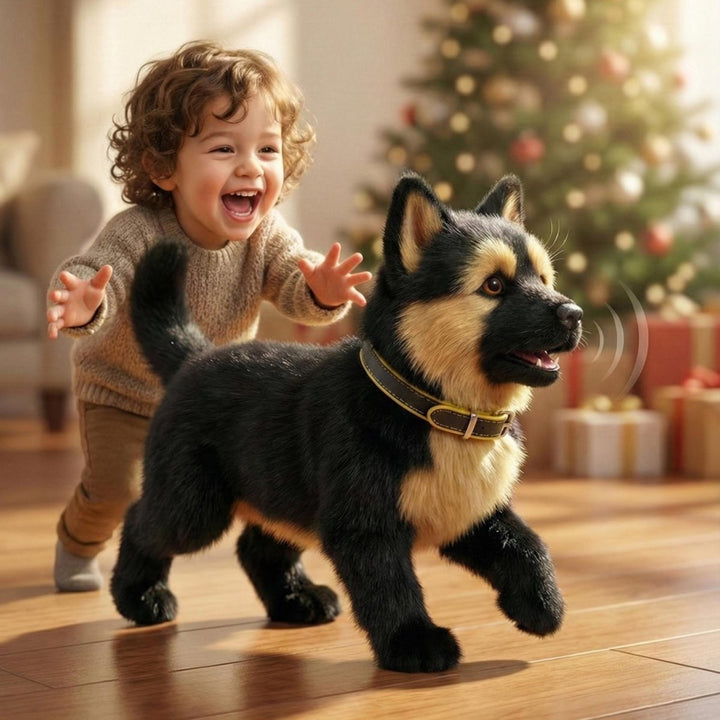 Interaktiver Schäferhund Welpe Elektronischer Roboterhund läuft bellt - Image 3