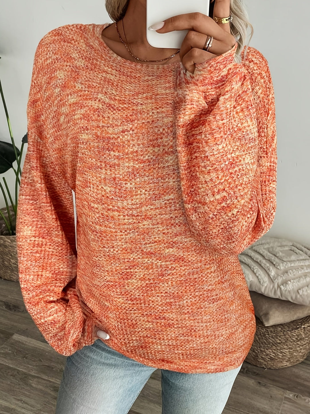 Greta | Entspannter Waffelstrick-Pullover - Image 6