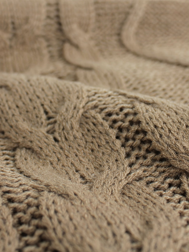 Colleen | Ärmelloser Zopfmuster-Pullover mit V-Ausschnitt - Image 39