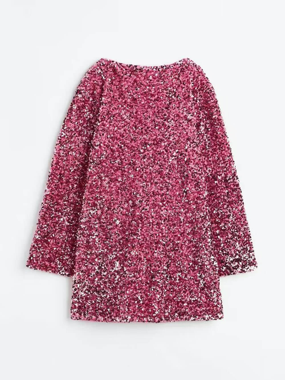 Damen Bouclé Minikleid Langarm Strukturiert - Image 13