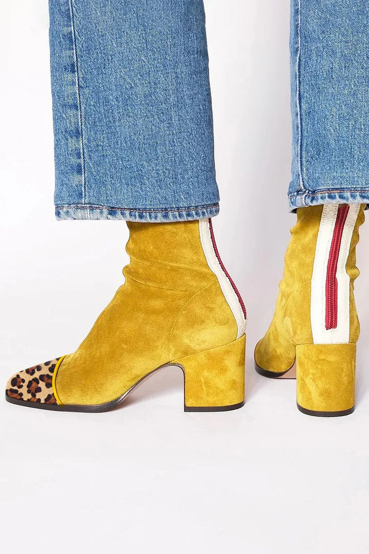 Pamelis - Damen Stiefeletten Mit Blockabsatz