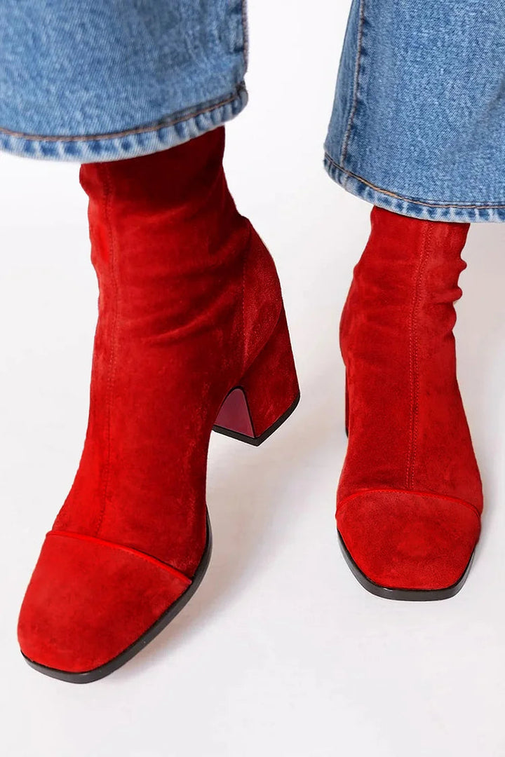 Pamelis - Damen Stiefeletten Mit Blockabsatz