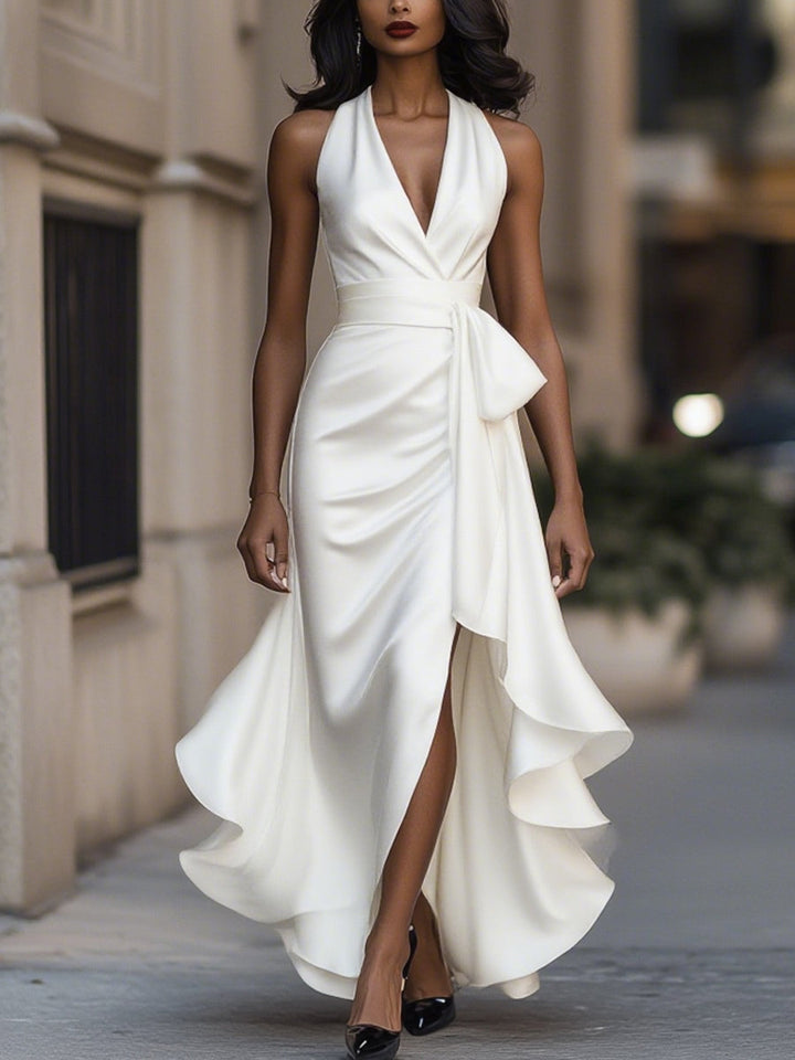 Rayleen - Elegantes Maxi Wickelkleid