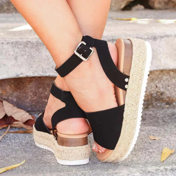 Damen Sommersandalen Flach Bequem - Image 4