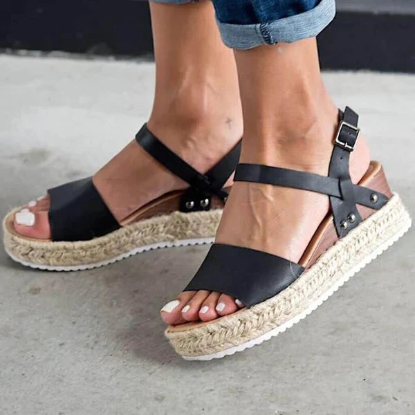 Damen Sommersandalen Flach Bequem - Image 5