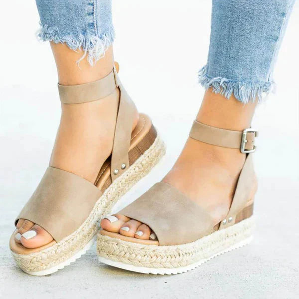 Damen Sommersandalen Flach Bequem - Image 19