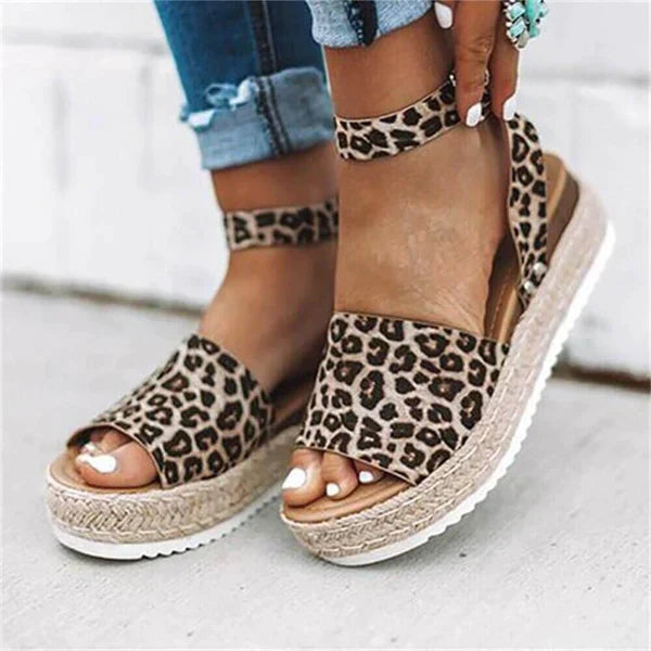 Damen Sommersandalen Flach Bequem