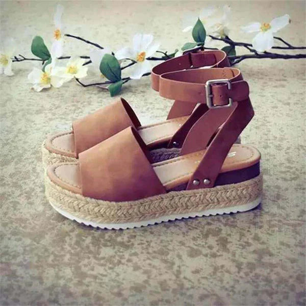 Damen Sommersandalen Flach Bequem - Image 16