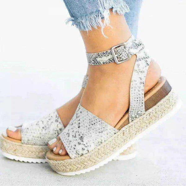 Damen Sommersandalen Flach Bequem - Image 15