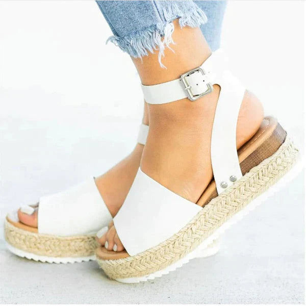 Damen Sommersandalen Flach Bequem - Image 17