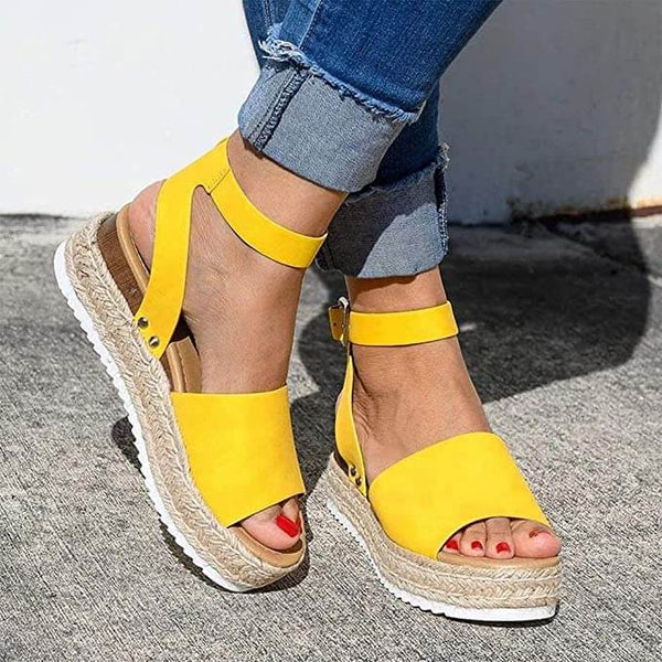 Damen Sommersandalen Flach Bequem - Image 18