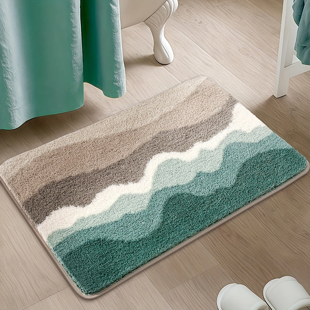 Bath Rug | Soft Bath Mat with Beach Pattern