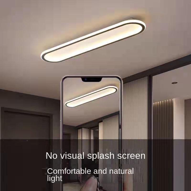 Oval LED ceiling light for hallways