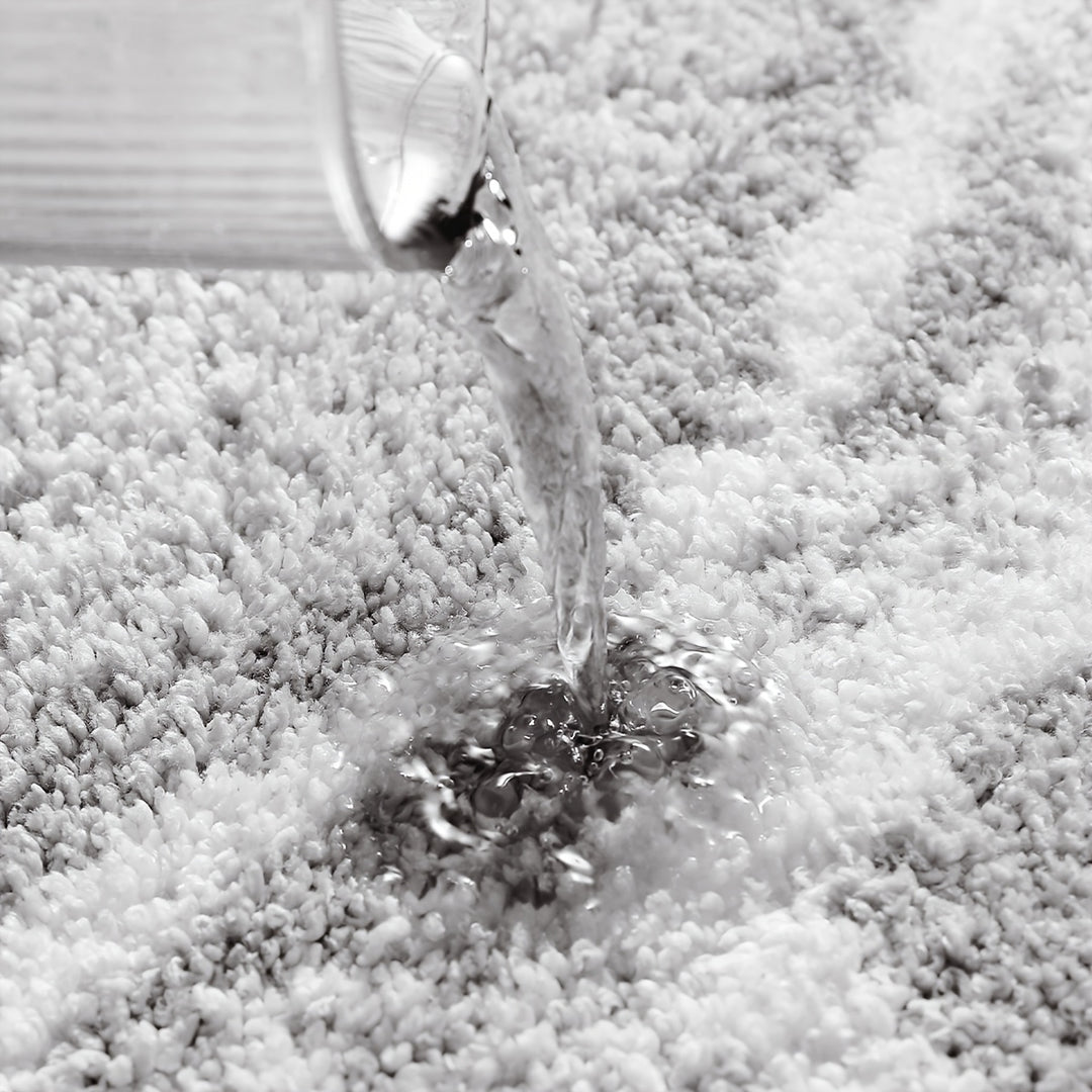 Bad Teppich | Fluffy Badematte Marmor Muster