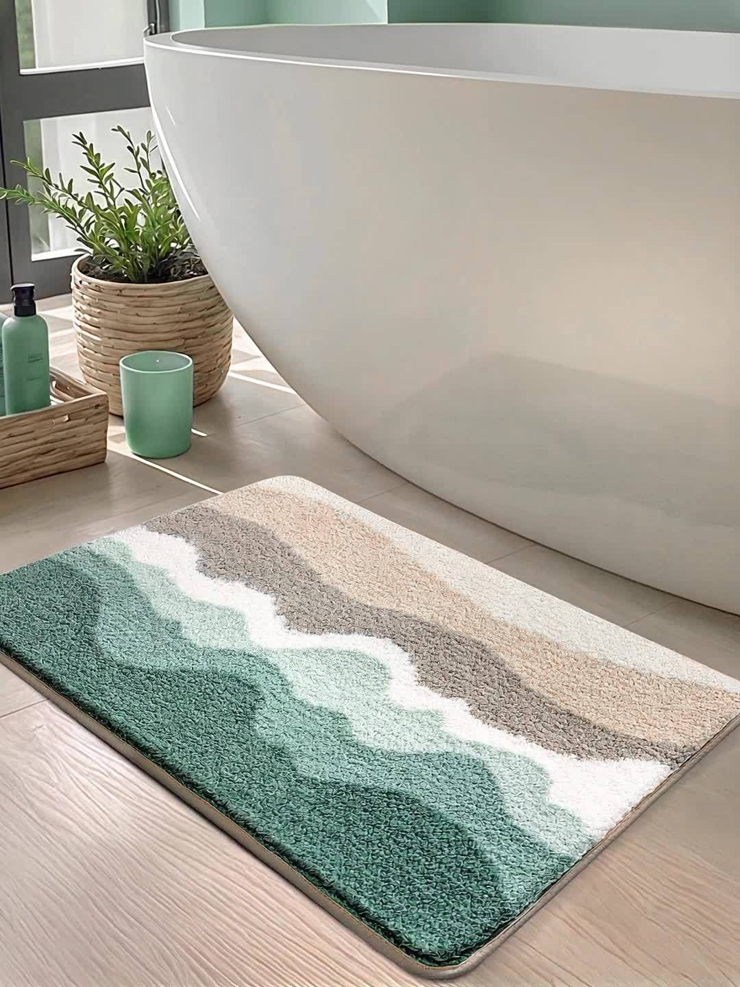 Bath Rug | Soft Bath Mat with Beach Pattern
