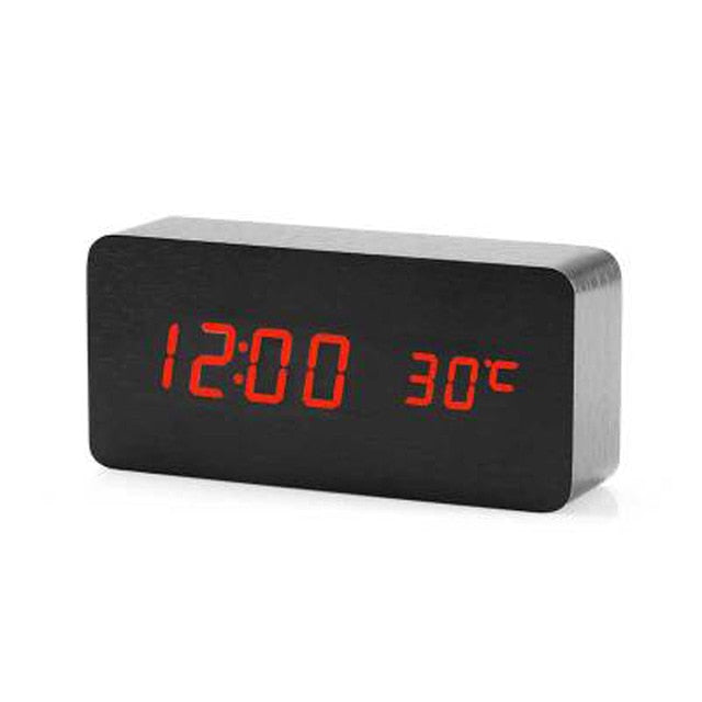 LED table clock | Time & temperature display