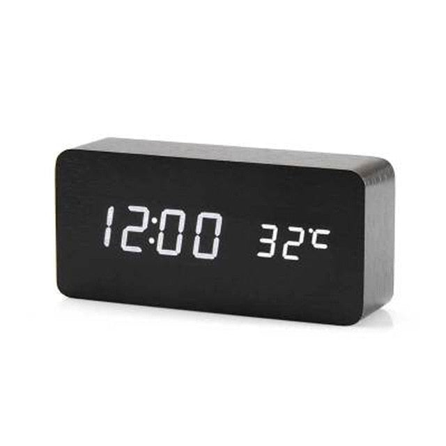 LED table clock | Time & temperature display