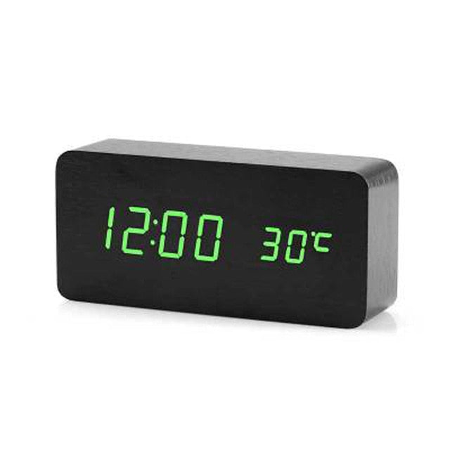 LED table clock | Time & temperature display