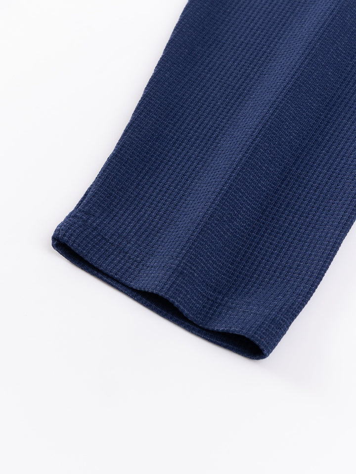 Frederick | Langarmshirt aus strukturiertem Waffelstrick - Image 7