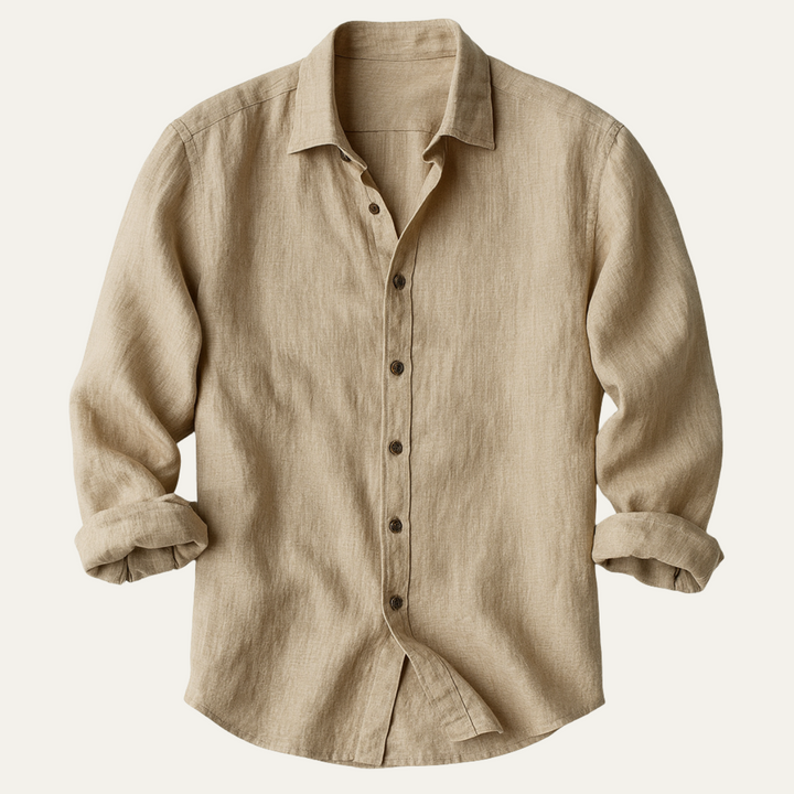 Zureno - Vintage Leinenhemd Herren