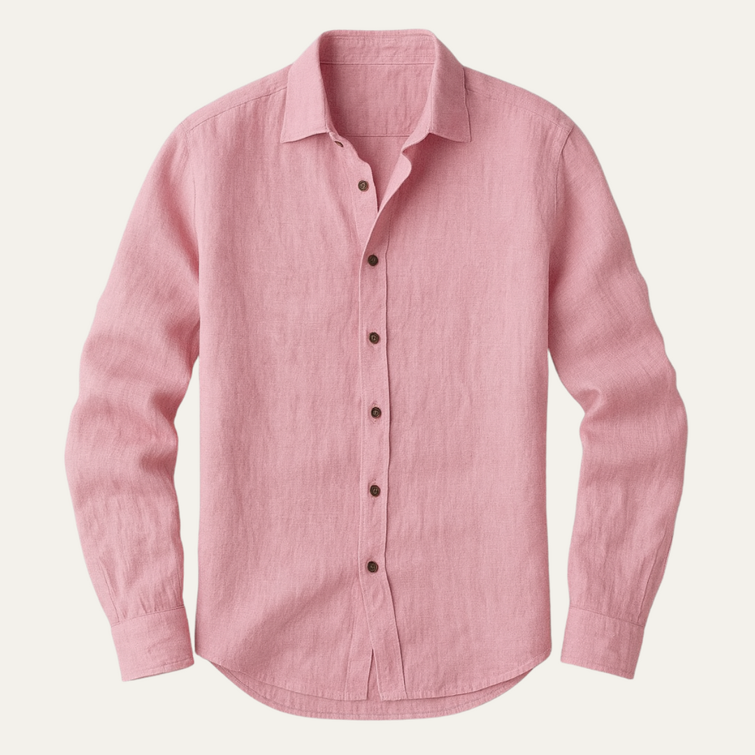 Zureno - Vintage Leinenhemd Herren