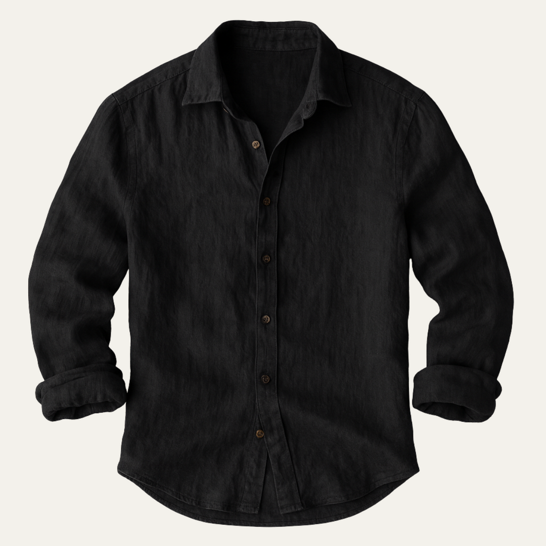 Zureno - Vintage Leinenhemd Herren