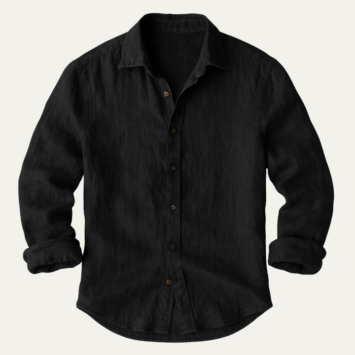 Zureno - Vintage Leinenhemd Herren