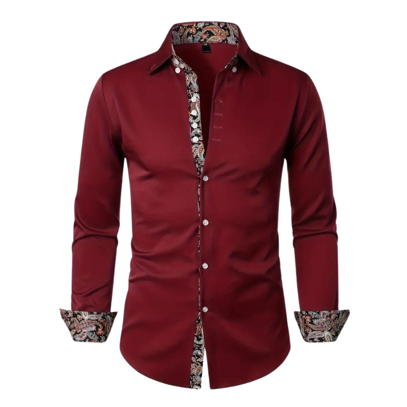 Nivaro - Paisley Herrenhemd