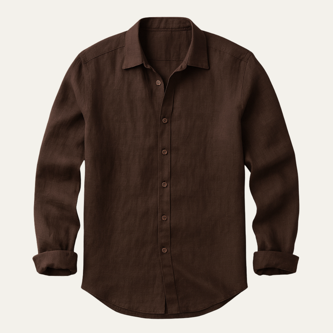 Zureno - Vintage Leinenhemd Herren