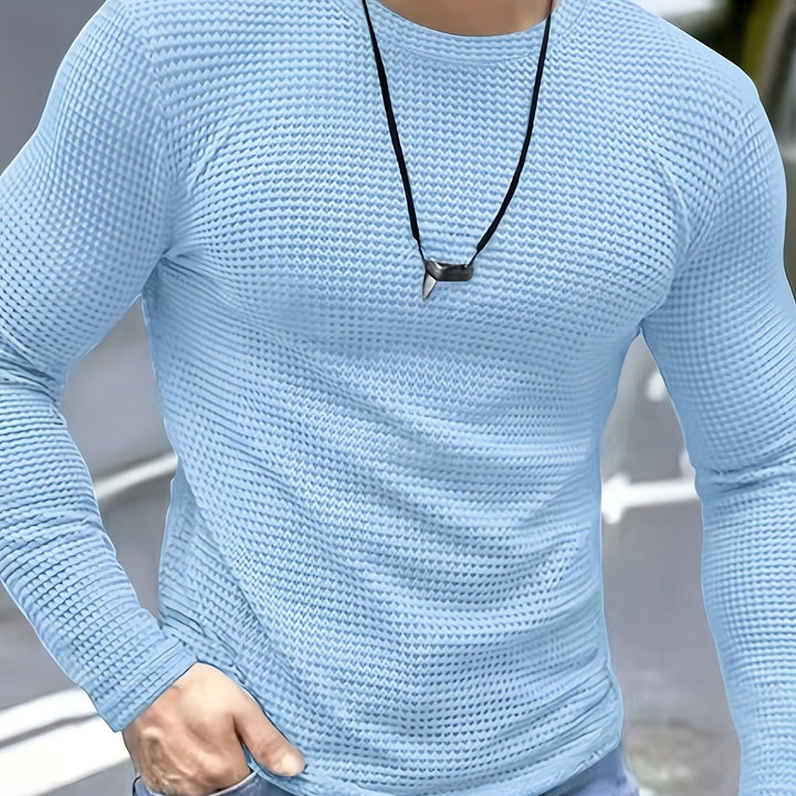 Frederick | Langarmshirt aus strukturiertem Waffelstrick - Image 41
