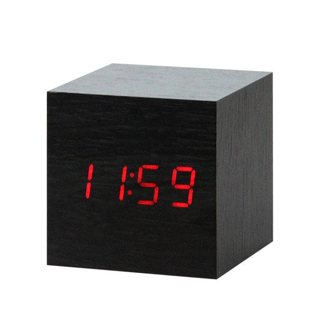 LED table clock | Time & temperature display