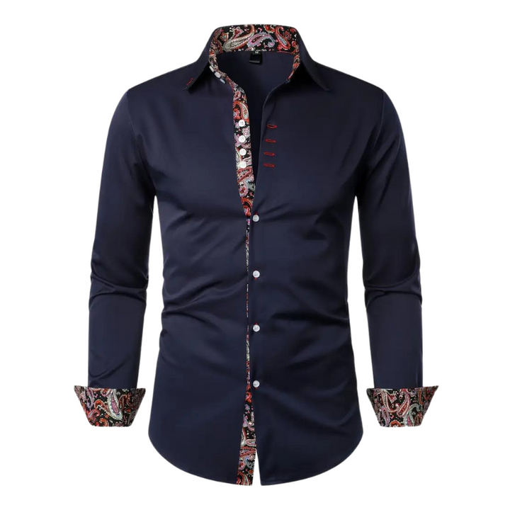 Nivaro - Paisley Herrenhemd