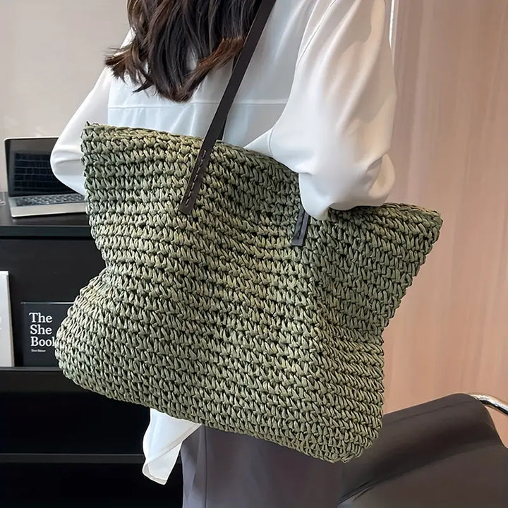 Almirea - Stroh Strandtasche Damen