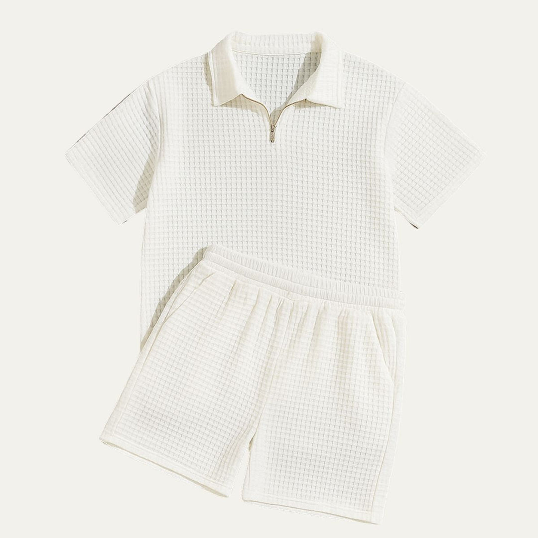 Redvano - Herren Polo Set Mit Shorts