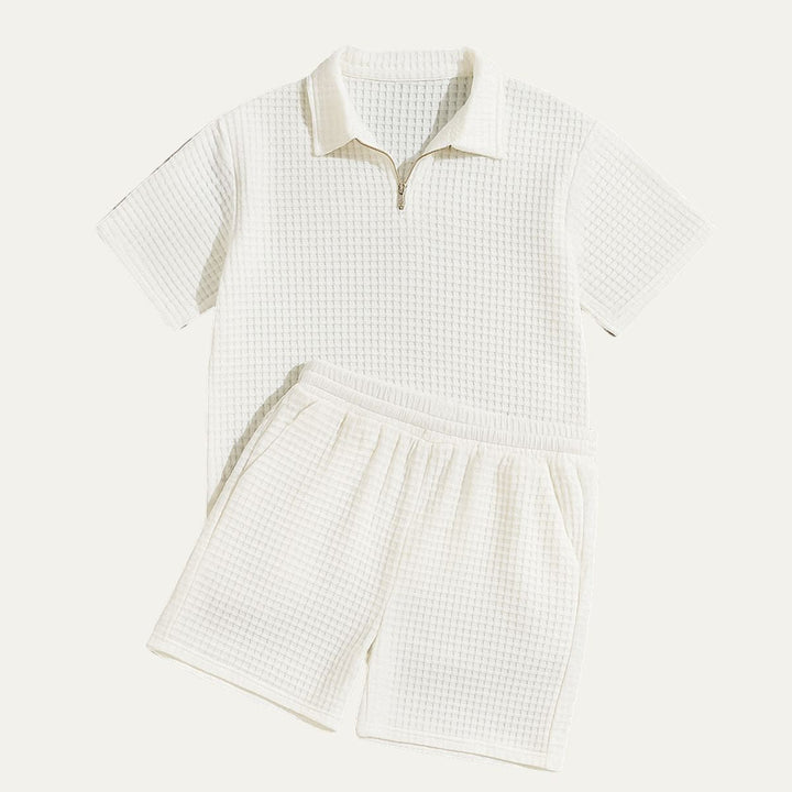 Redvano - Herren Polo Set Mit Shorts