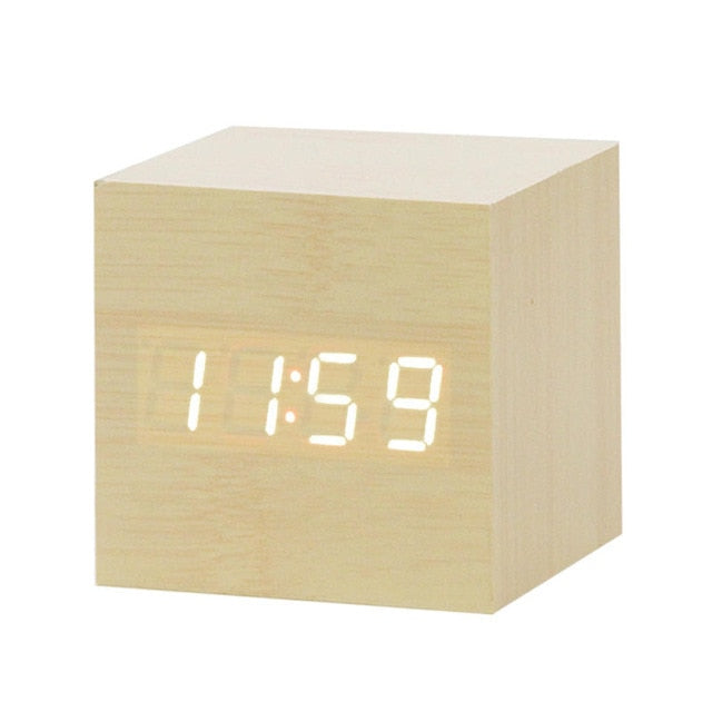 LED table clock | Time & temperature display
