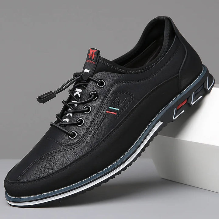 Herren Oxford Schuhe Leder Klassische Business Schnürschuhe - Image 4