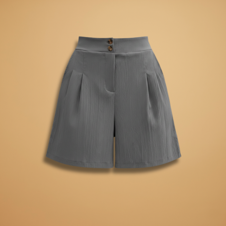 Bella - Damen Shorts mit Knopfleiste und Taillenbund
