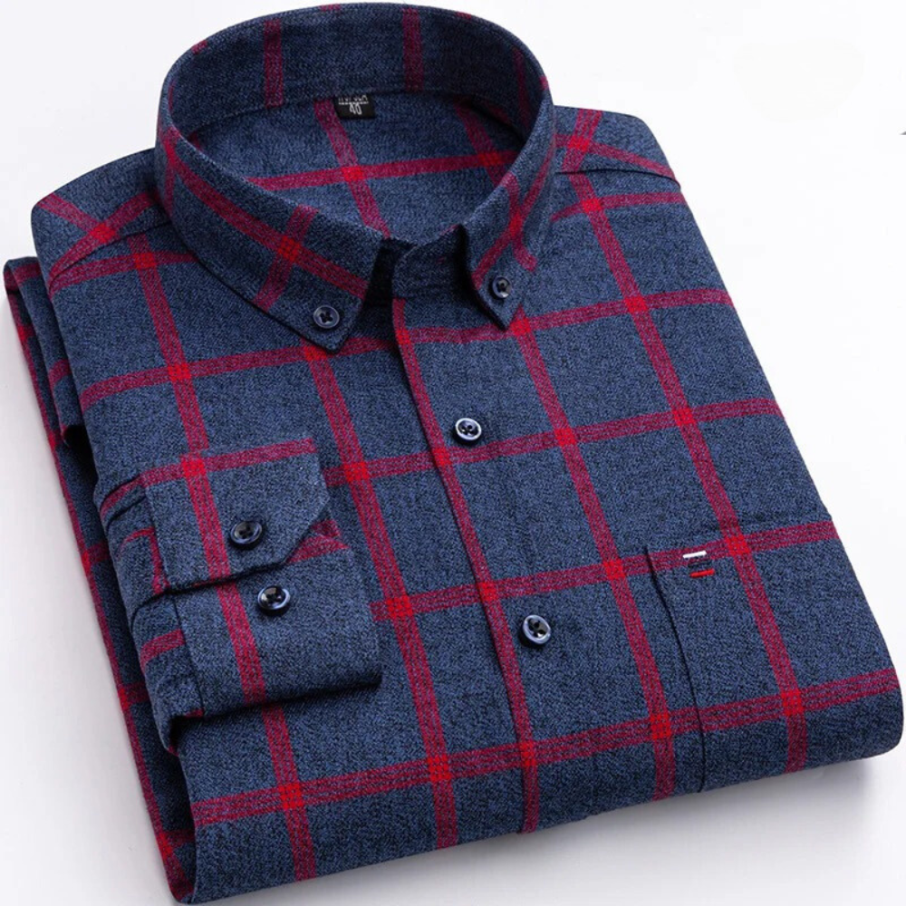 Tiziano – Checked Cotton Men's Shirt