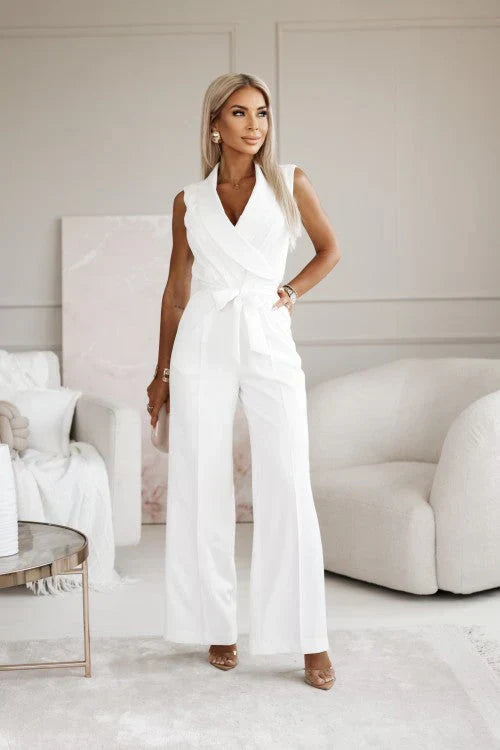 Nisha - Damen Jumpsuit Mit Weitem Bein