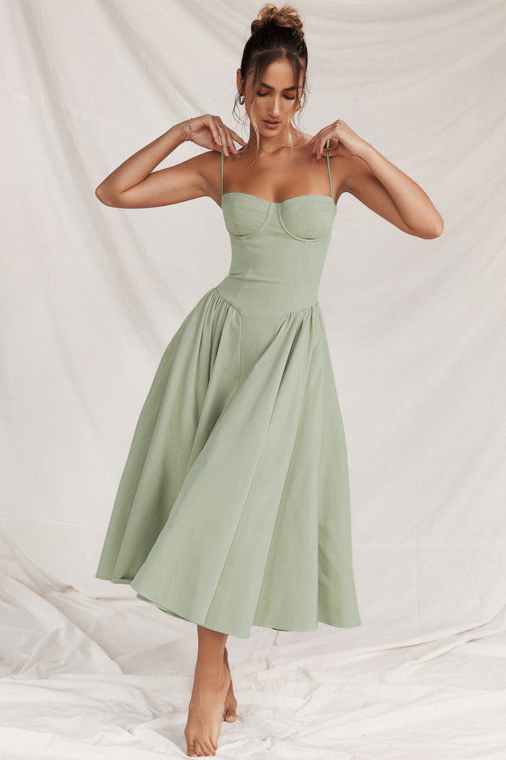 Ysolde – Corset Midi Kleid Damen