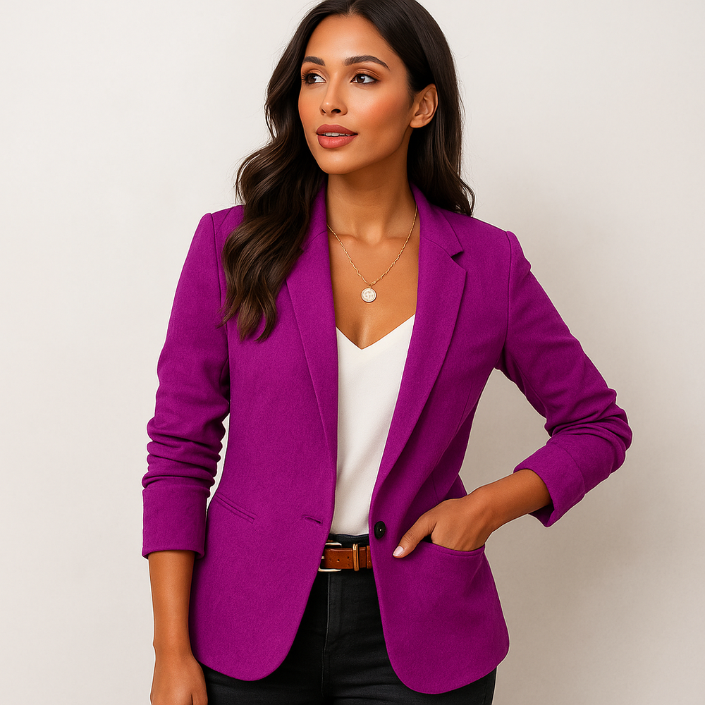 Damen taillierter Blazer figurbetont Business - Image 2