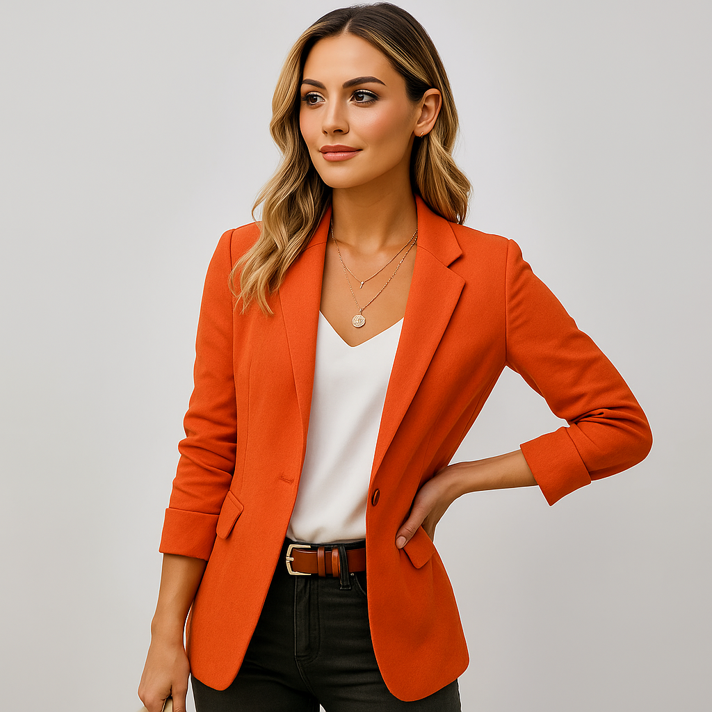 Damen taillierter Blazer figurbetont Business - Image 3