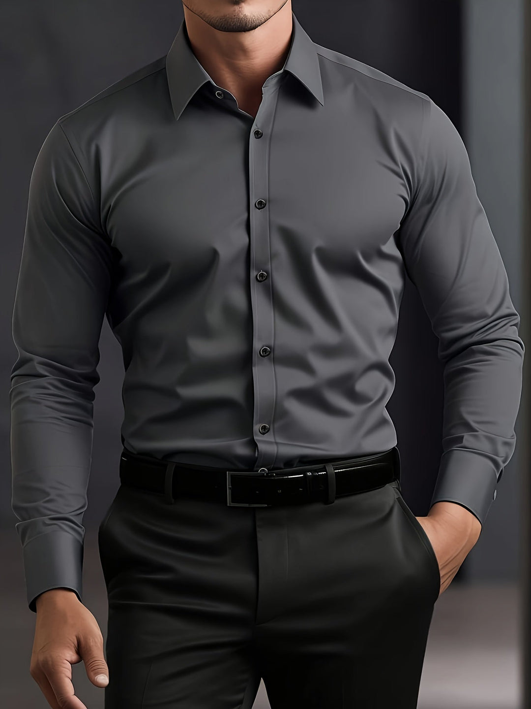 Leon | Raffiniertes Langarm-Businesshemd - Image 10