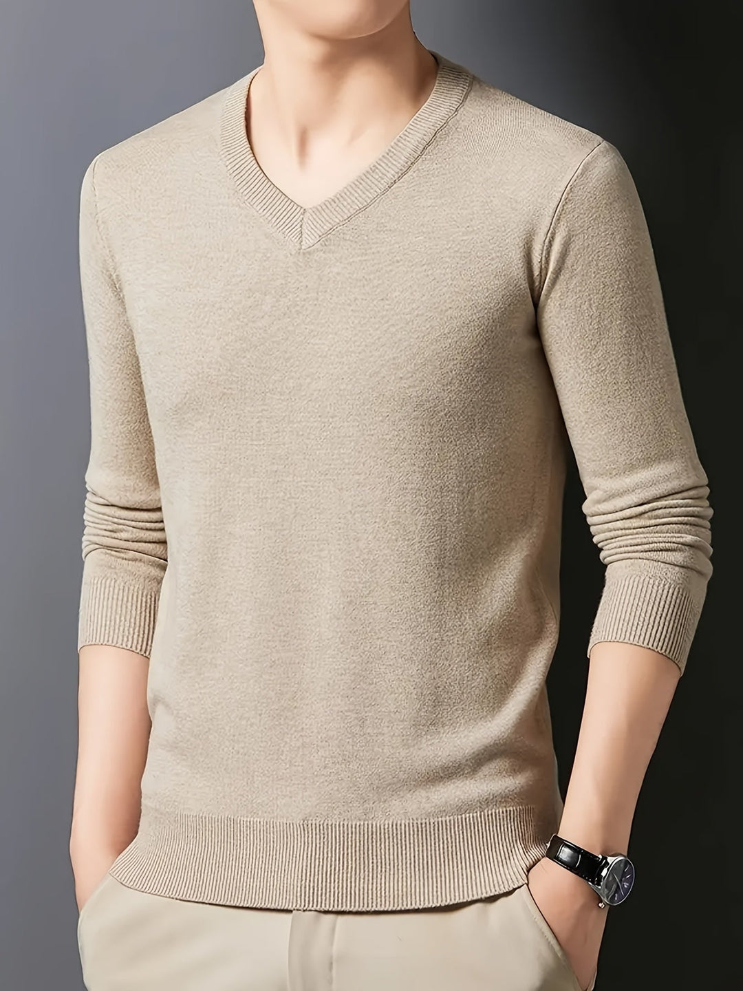 Conrad | Eleganter V-Ausschnitt-Pullover - Image 7