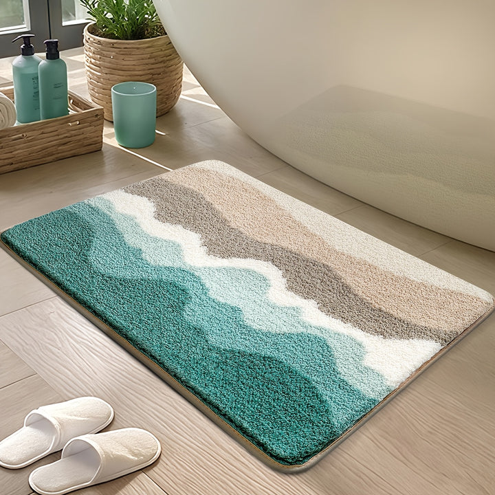 Bath Rug | Soft Bath Mat with Beach Pattern