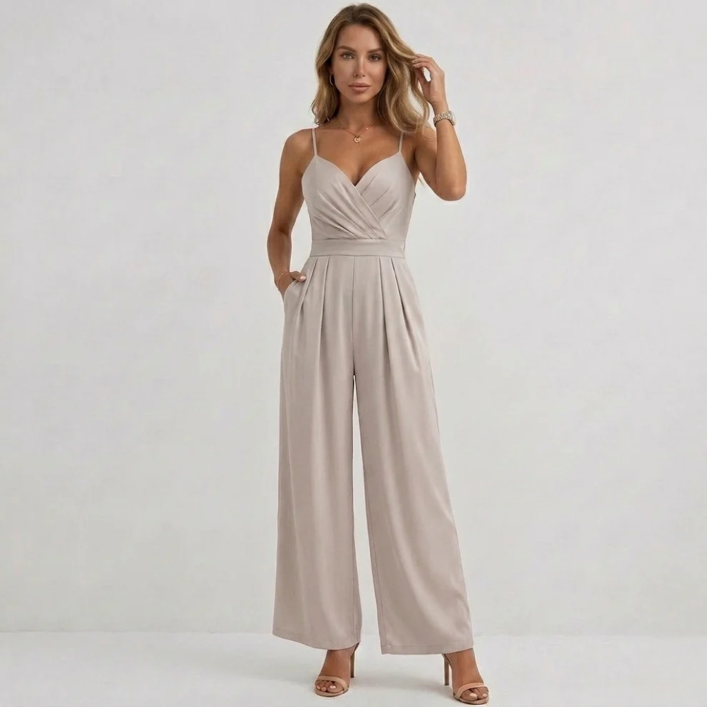 Modélira – Jumpsuit mit hoher Taille und Spaghettiträgern für Damen