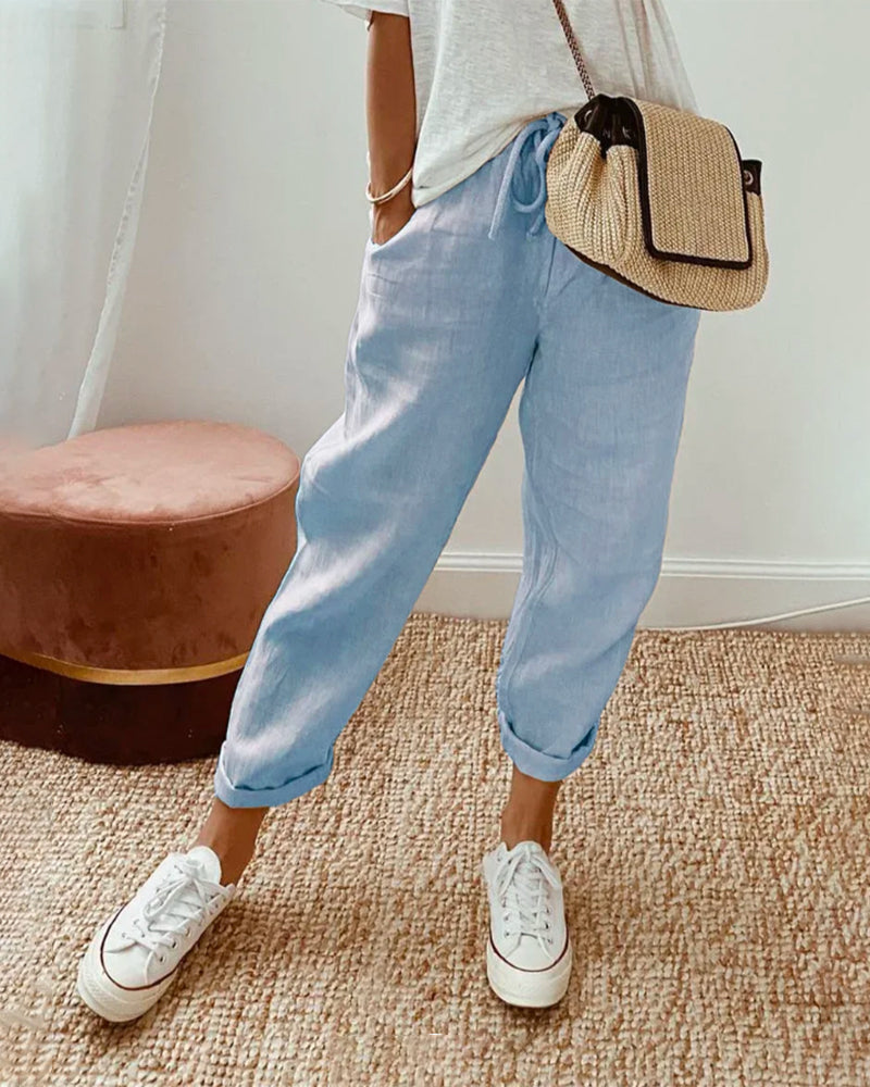 Helga | Stilvolle Freizeit-Leinenhose - Image 3
