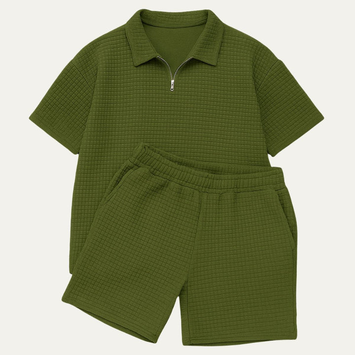 Redvano - Herren Polo Set Mit Shorts