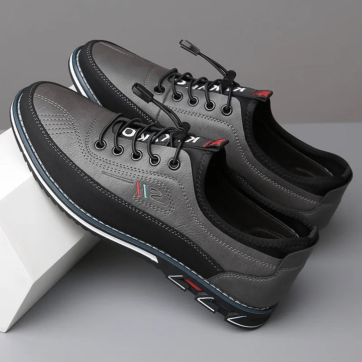 Herren Oxford Schuhe Leder Klassische Business Schnürschuhe - Image 5